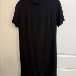 Lafayette 148 Elegant Black Short Sleeve Dress